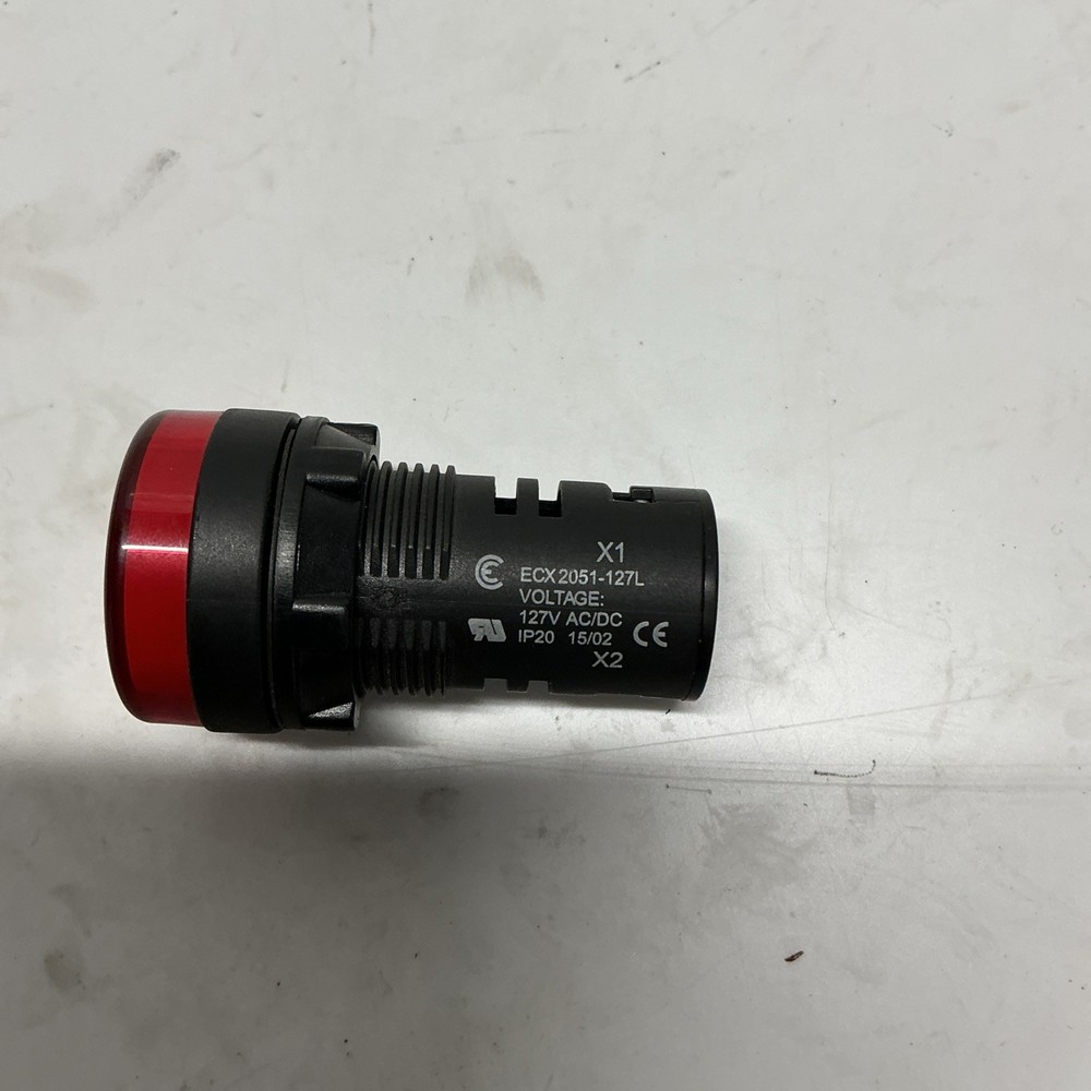 ECX2051-127L Red Panel Mount Indicator Light V-680