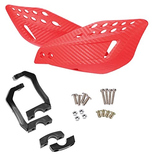 1 Set Motorcycle Handguards Replacement Universal for 7/8" 22mm Handlebars Red