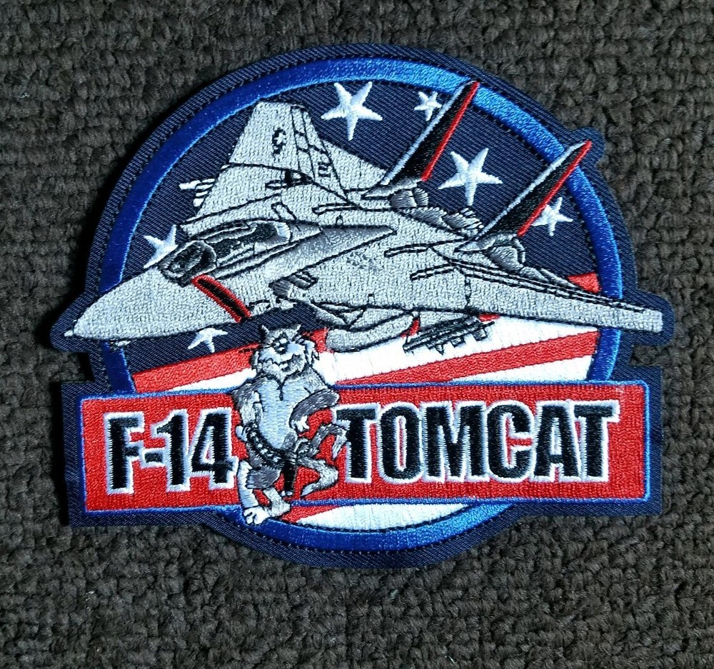 F-14 TOMCAT US Navy VF Top Gun Grumman Fighter Squadron LARGE Patch