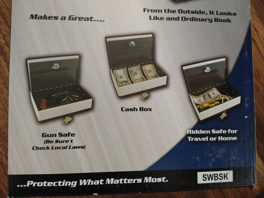 Street Wise Book Safe with Key Lock