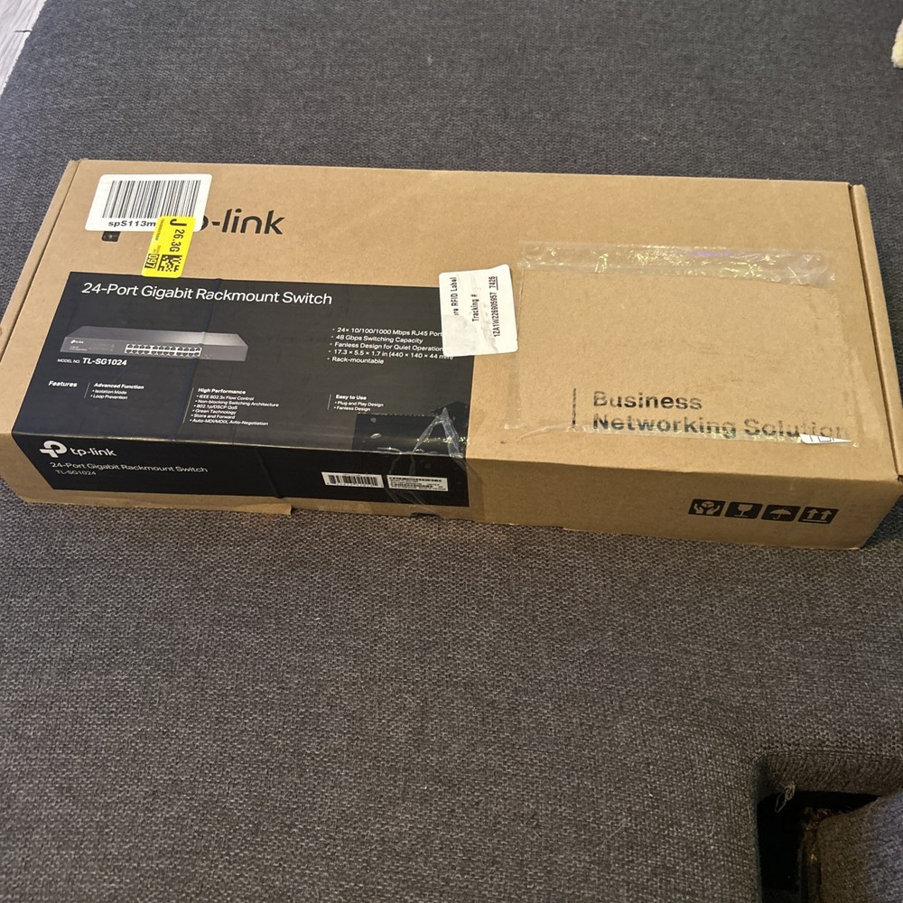 TP-LINK TL-SG1024 24 Port Rack Mountable Ethernet Switch