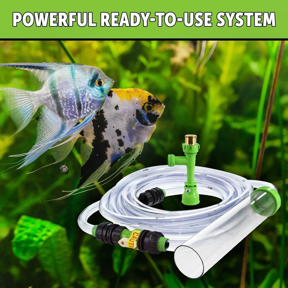 Python No Spill Clean and Fill Aquarium Maintenance System, Gravel 25', Clear