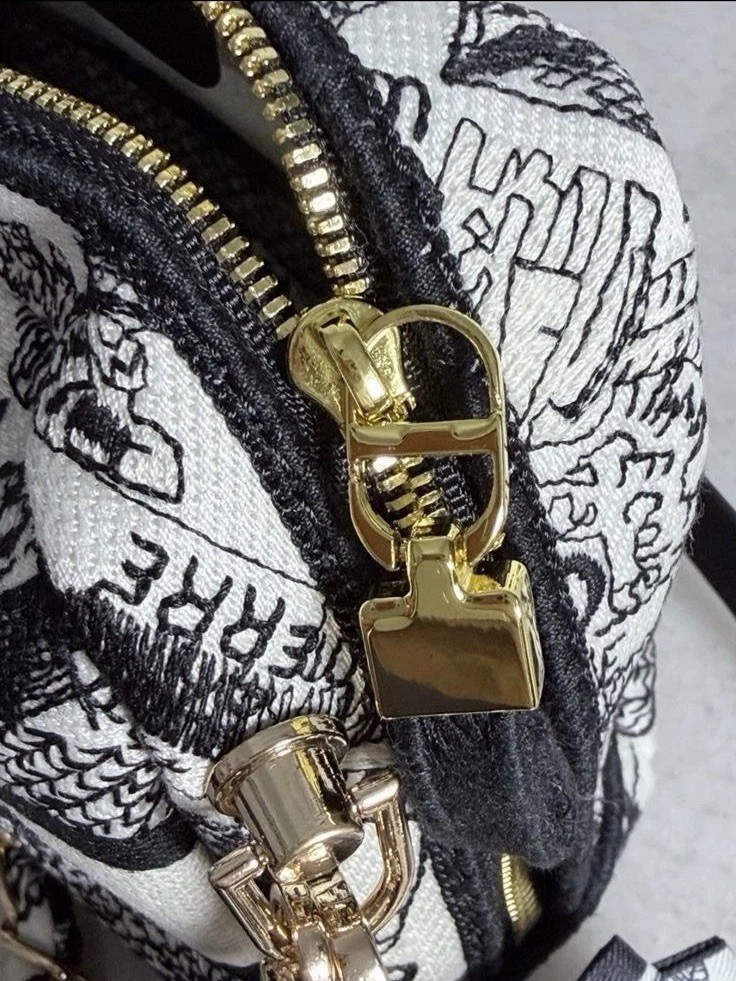 NWT Christian Dior Plan De Paris Canvas Embroidered Cosmetic Bag VIP GWP- BOX