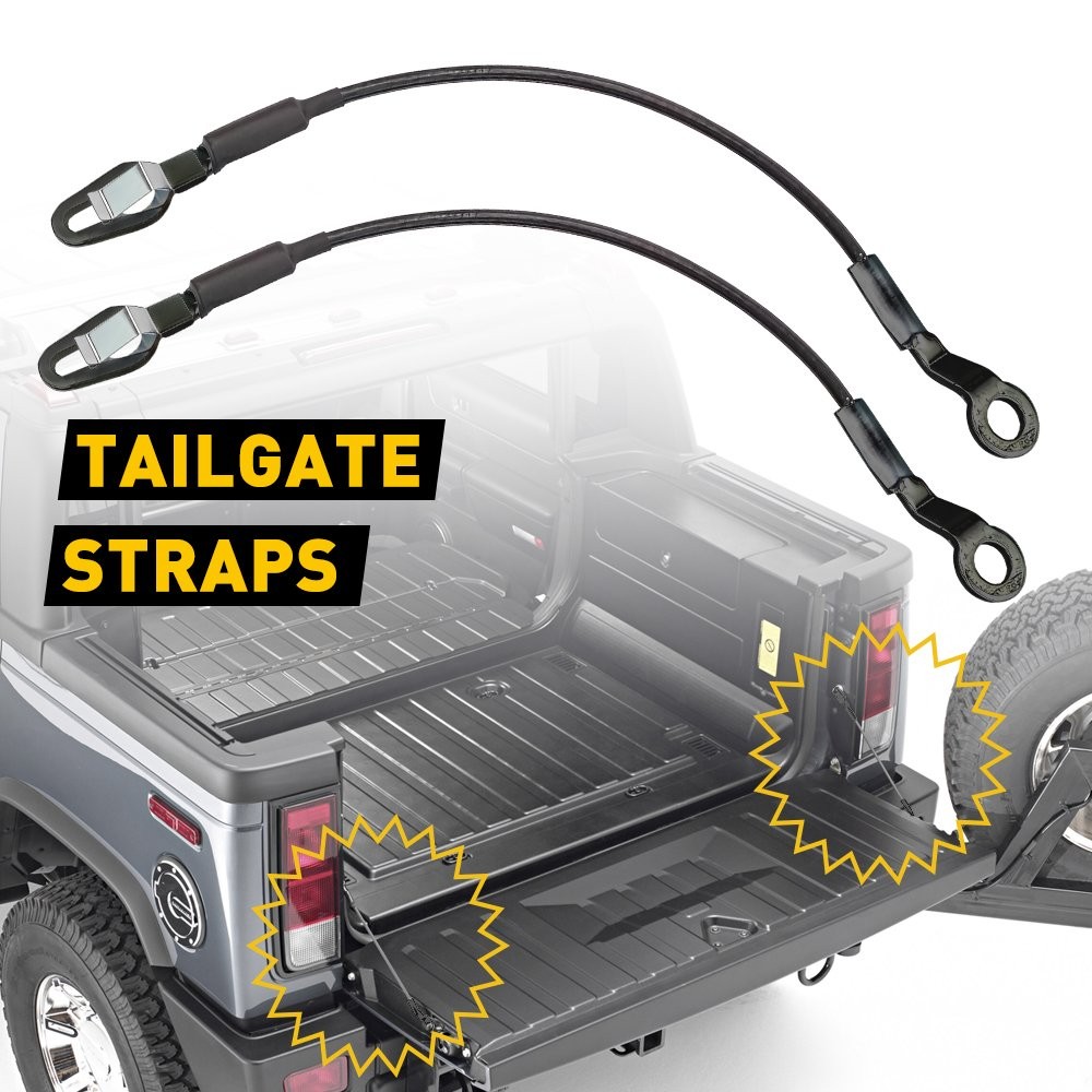 1Pair Tailgate Cable Support For 1999-2006 Silverado 02-06 Avalanche H2
