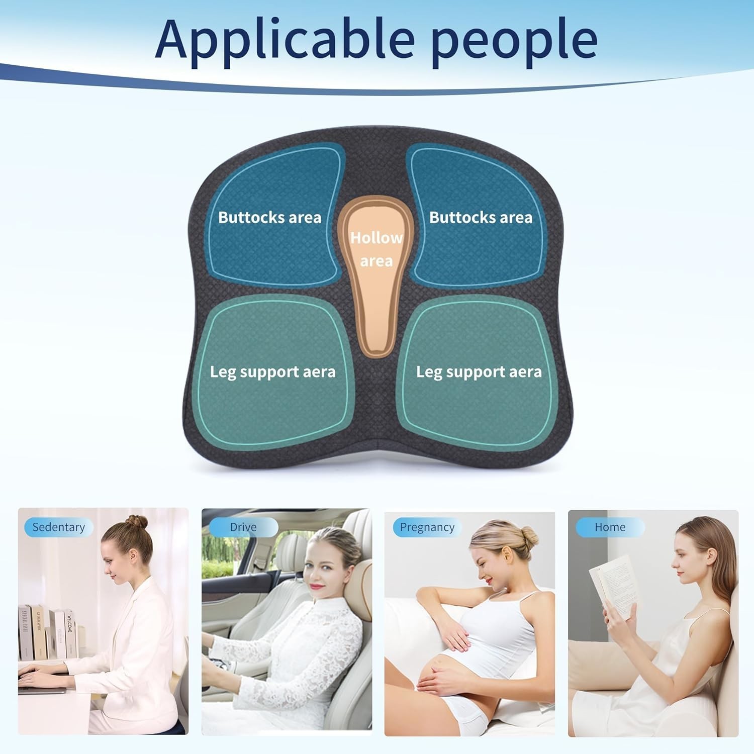 Cushion Lab Patented Pressure Relief Seat Cushion for Long Sitting Hours