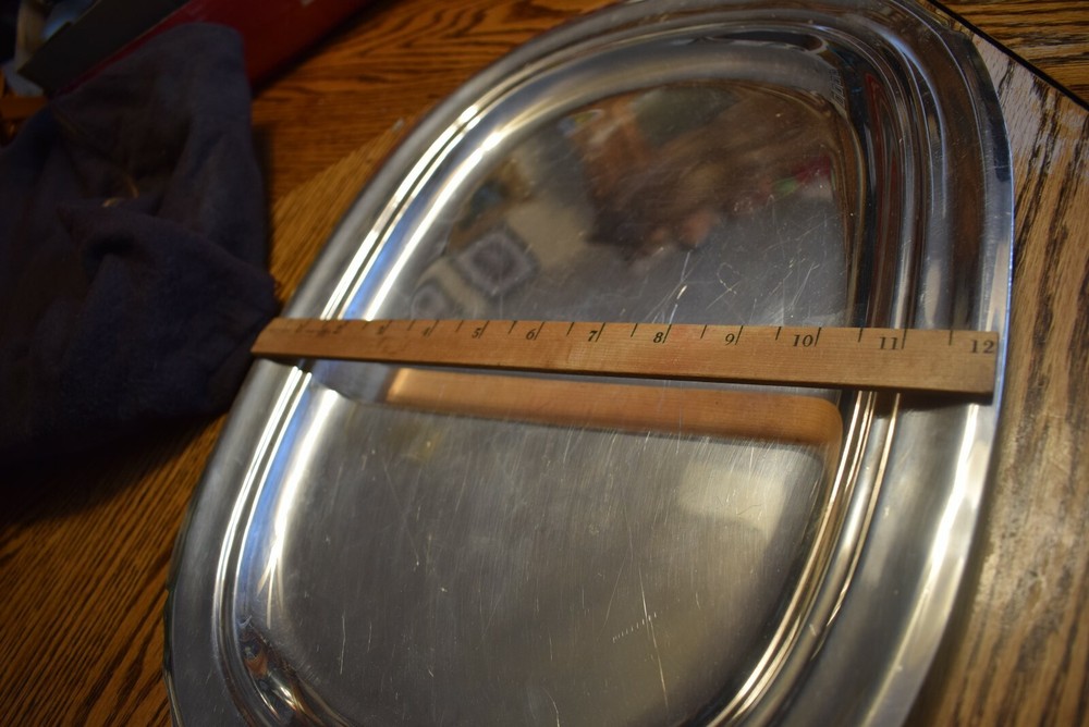 VINTAGE REED & BARTON SILVERPLATE SERVING PLATTER "MAYFLOWER" #5000