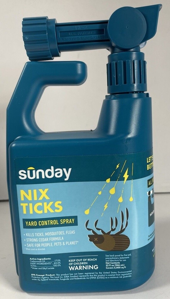 Sunday Nix Ticks Yard Control Spray 32floz