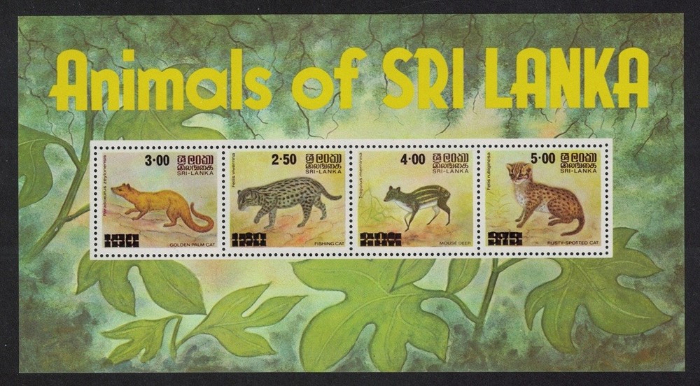 Sri Lanka Animals MS 1981 MNH SG#MS722
