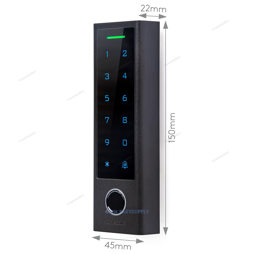 HOMSECUR Access Control Unit With Car Reader Function Touch Digital KeyPad RFID