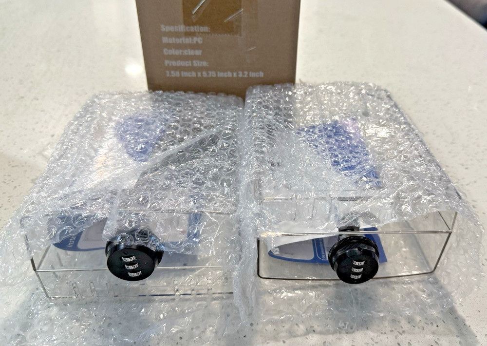 Gedreew Lox Box With Combination Lock 2pack