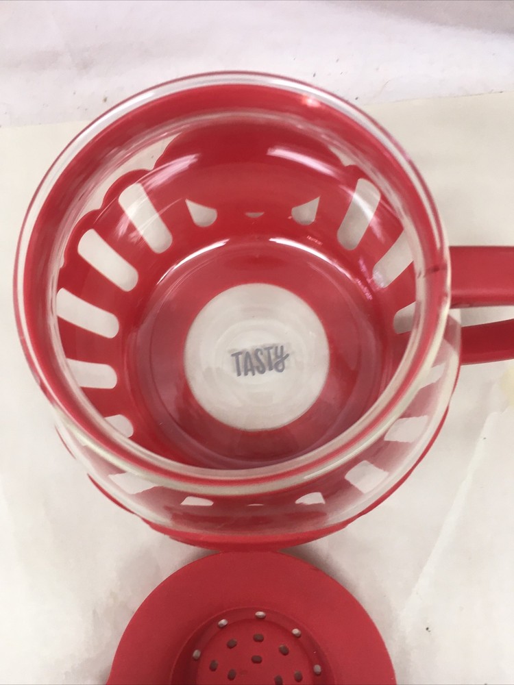 “Tasty” 1.5qt. Microwave Mini-pop Popcorn Maker - Red