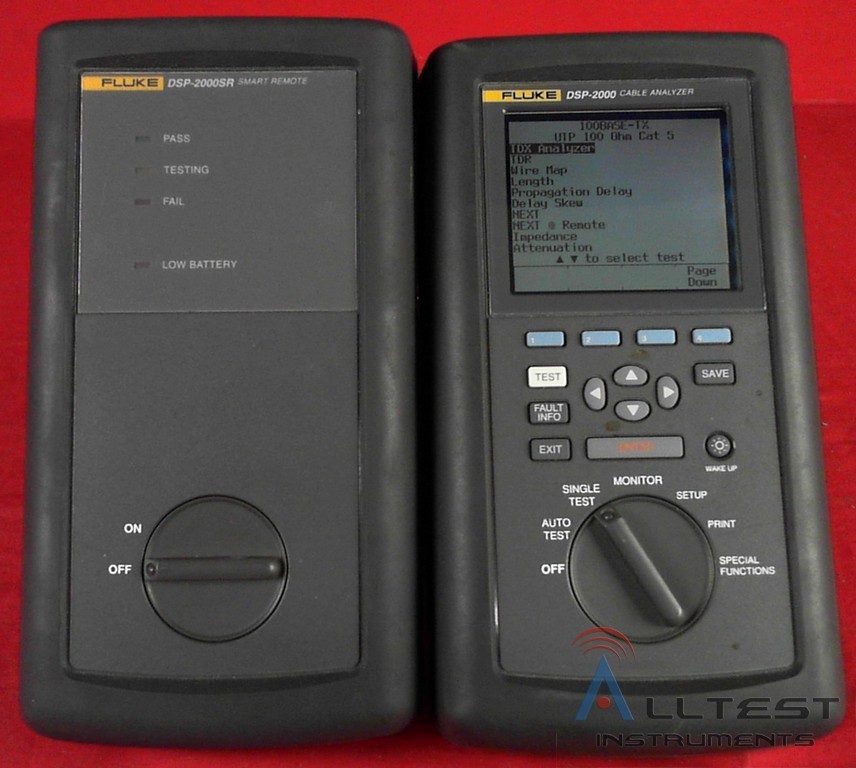 Fluke Network DSP-2000/DSP-2000SR Digital Cable Analyzer With Remote (5878)