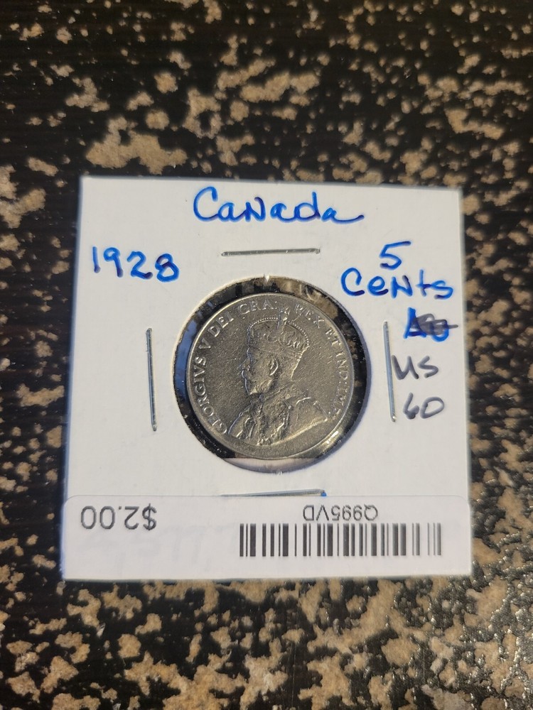 1928 Canada 5 Cents