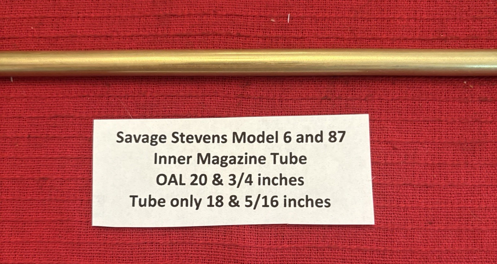Savage Stevens Springfield Model 5, 6, 87 and Early 187 Inner Magazine Tube