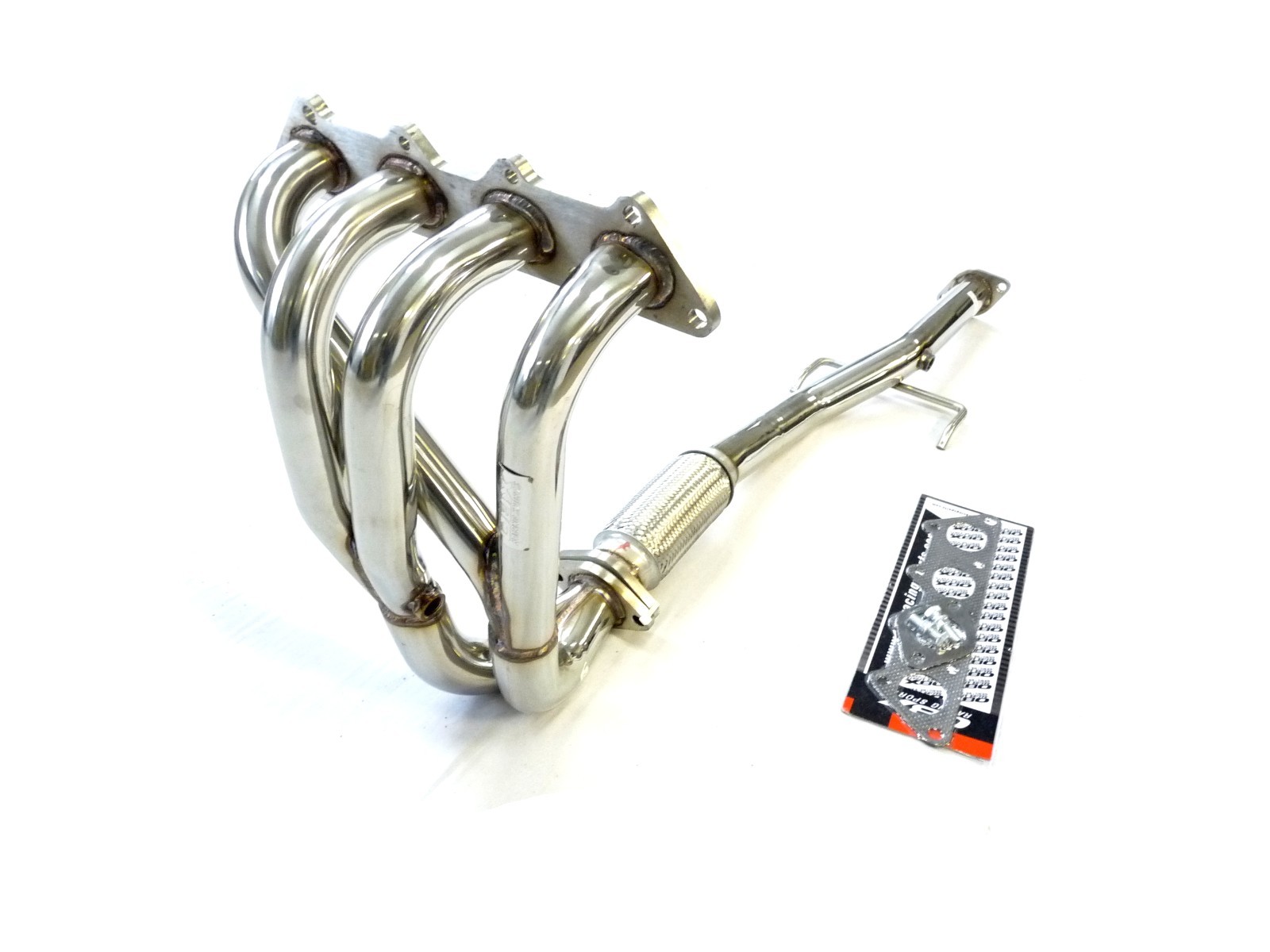 OBX Stainless Manifold 02-07 Mitsubishi Lancer 2.0L ES LS Non-O2 CA 4-2-1 2-O2