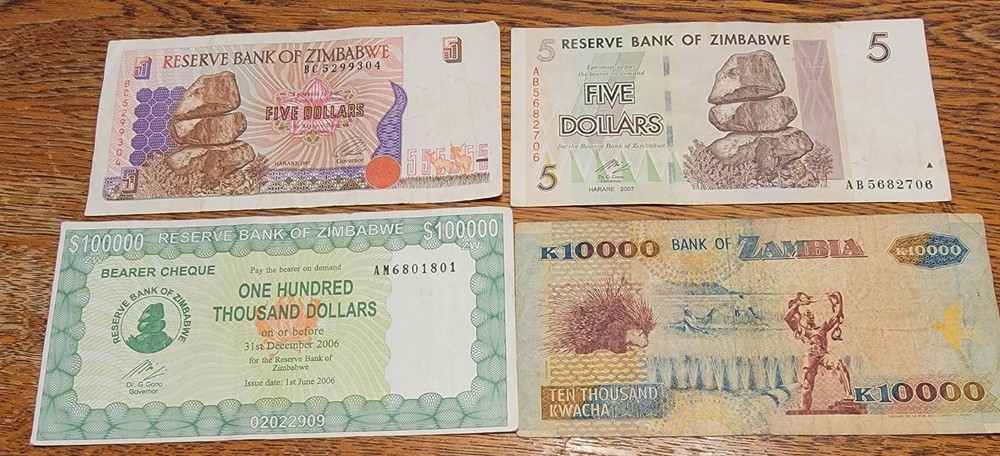 4 ZIMBABWE NOTES  T-BAG