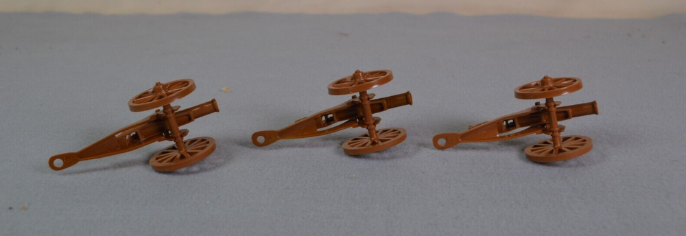 Marx 54mm Civil War Cannons Tan