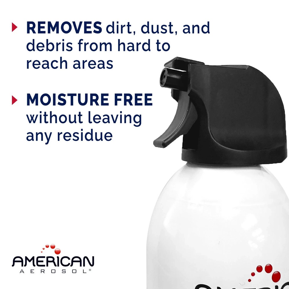 American Aerosol Electronics Duster 10 oz 4 Pack Compressed Gas Cleaner