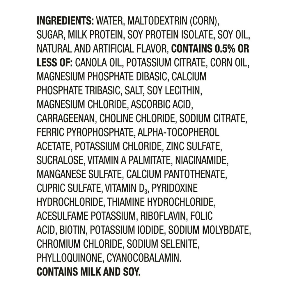 Equate Vanilla Original Nutritional Shake, 8 FL OZ, 6 Count