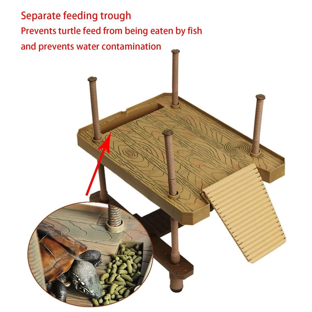 Large turtle basking platform for aquatic turtles, Floating dock turtle -SIZE:L
