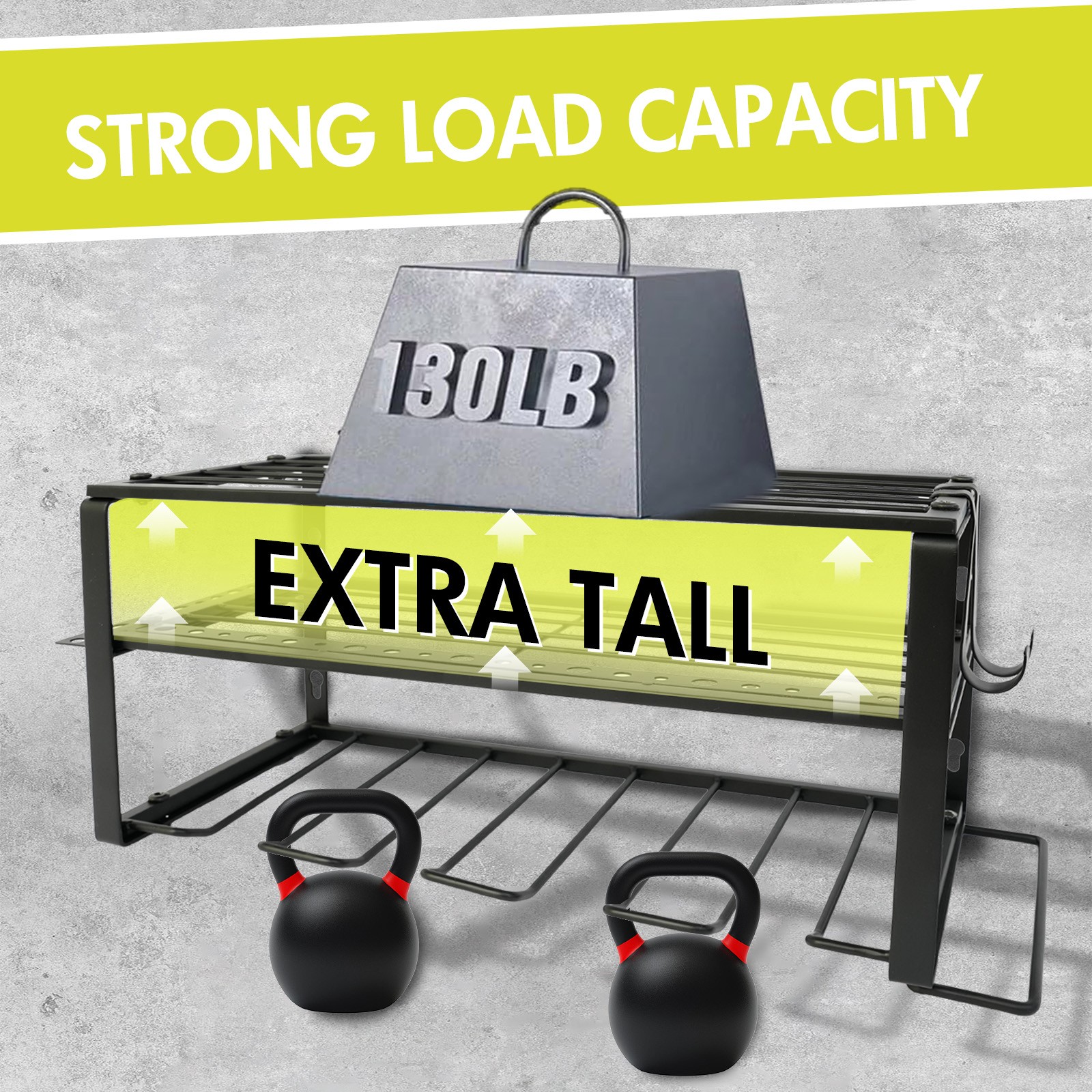 Power Tool Organizer Wall Mounted Power Tool Rack for Cordless Drill Storage