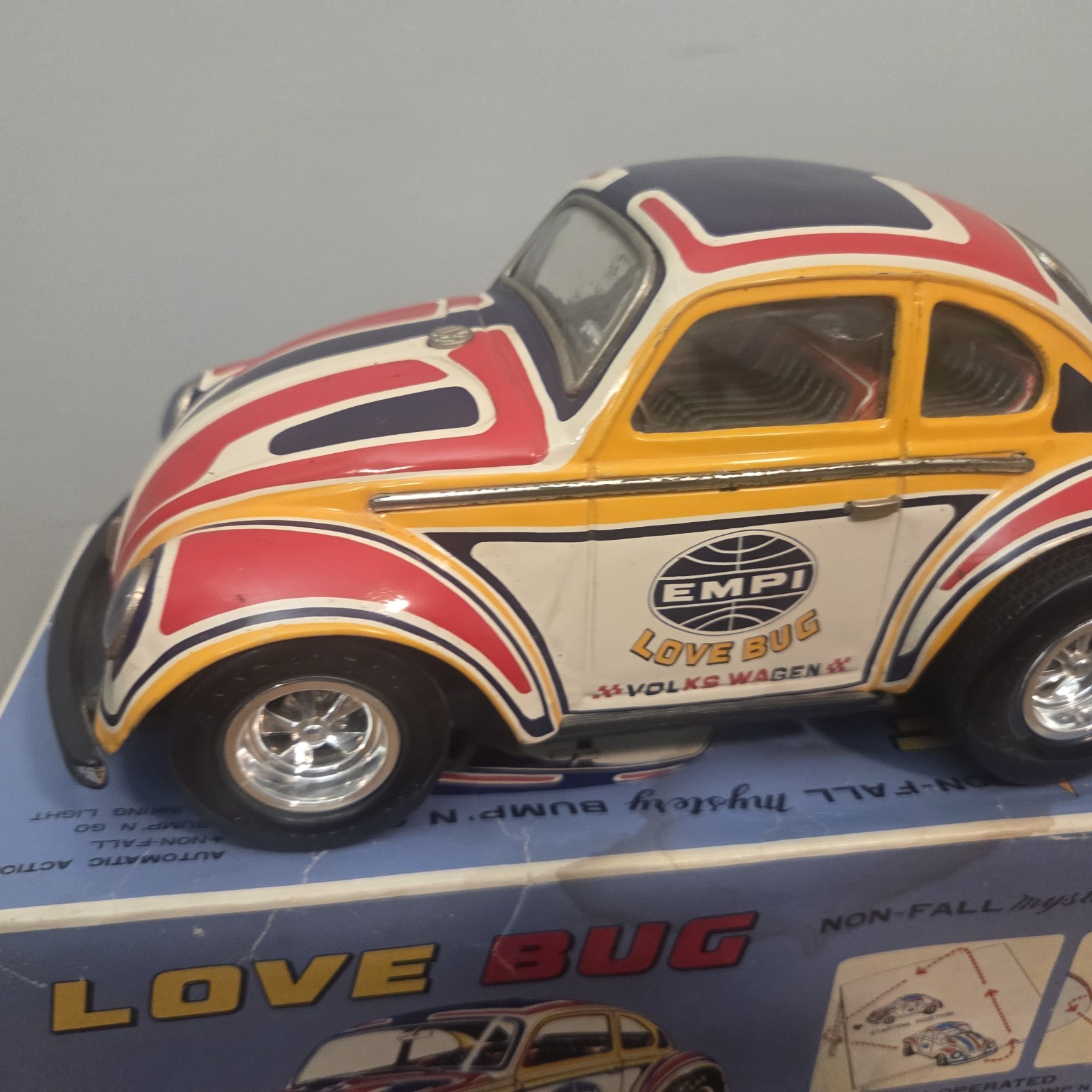 Volkswagen By Taiyo Empi Love Bug C-633 W/ Original Box Non Tested Beetle Car