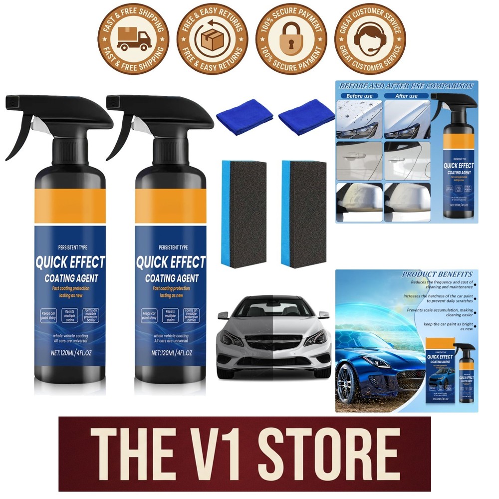 Advanced Car Quick-Acting Coating Agent Spray, Car Coating Spray, Quick Effect