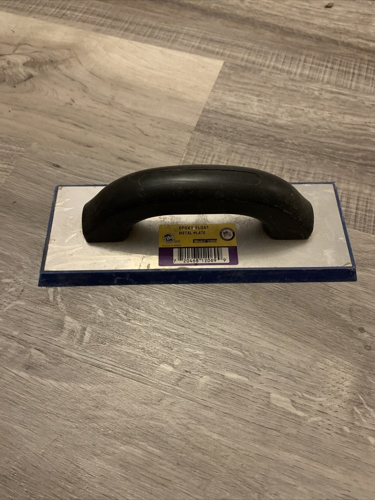 Tile Perfect Polyproxylene Epoxy Grout Float Metal Plate with Soft grip Handle