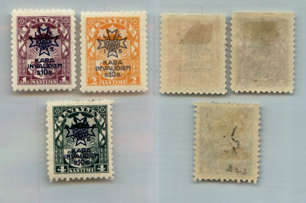 Latvia 1920 SC B21-B23 mint.  rtb9861