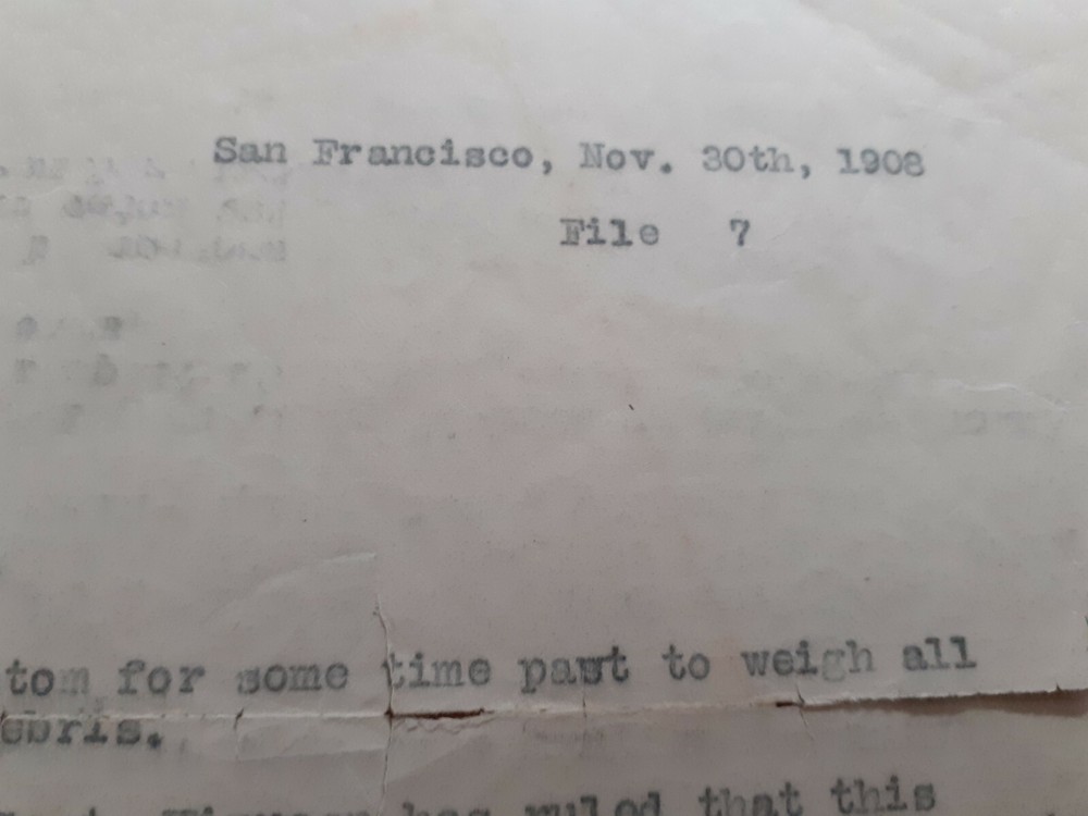 1908 San Francisco weighmasters instructions yard force Charles Stover