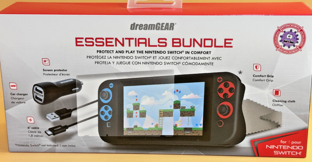 DreamGear Essentials Bundle Kit For Nintendo Switch NIB