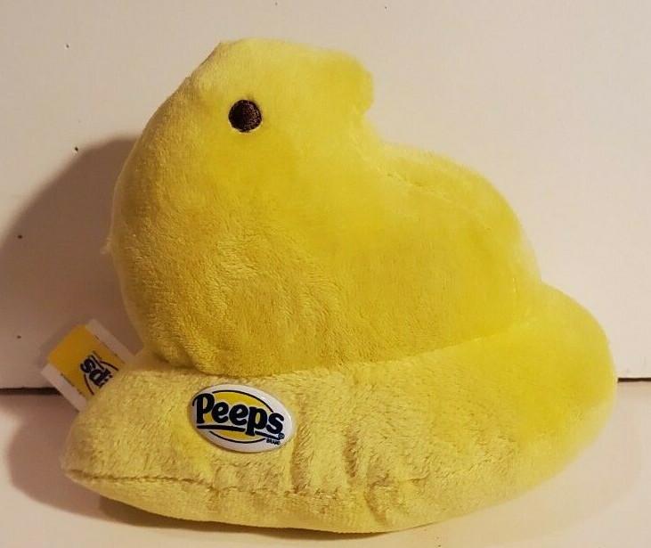MARSHMALLOW PEEPS ICONIC EASTER CANDY PLUSH LIGHT YELLOW CHICK JUST BORN 5"