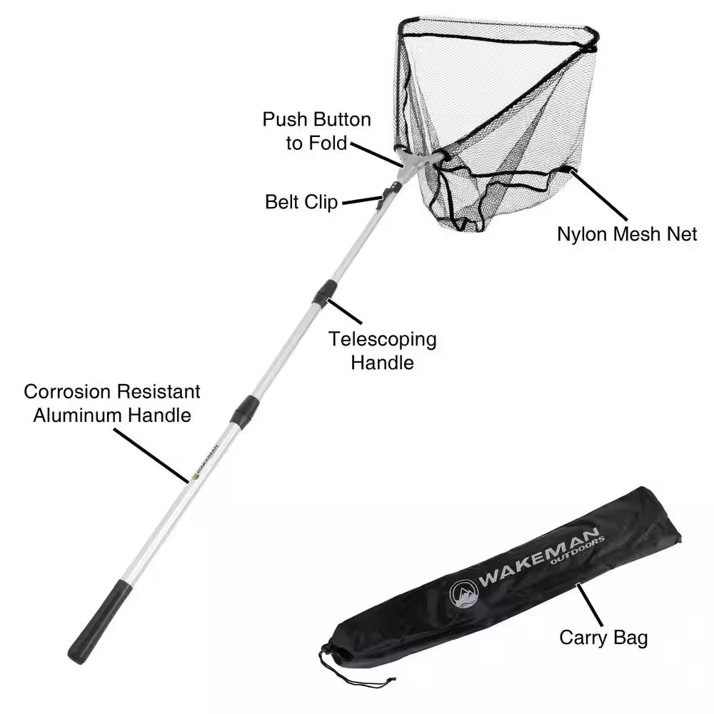 80 In. Fishing Net with Telescoping Handle