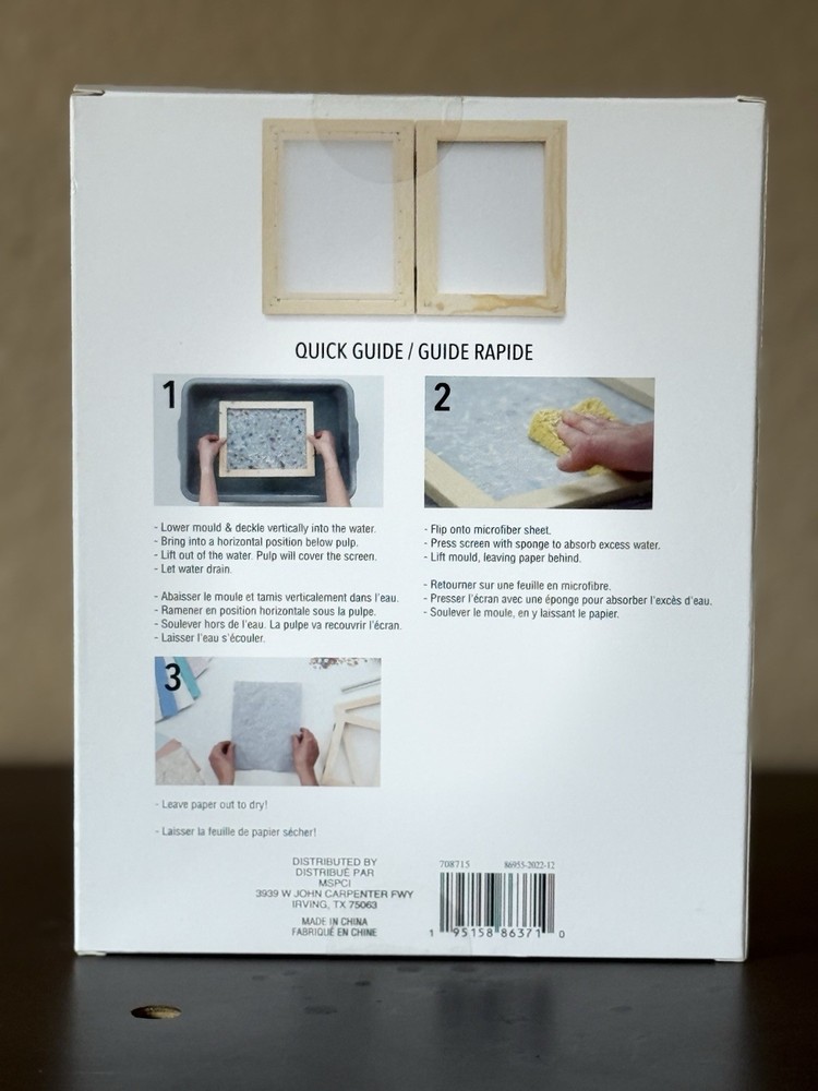 Recollections Papermaking Complete Bundle Mold Deckle Absorption Kit Templates