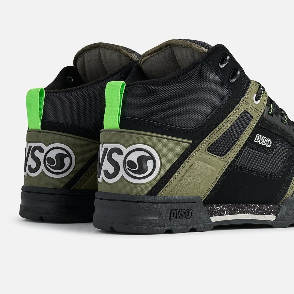 DVS Men's Comanche Boot OIive/Black/Lime - DV01327301, Olive/Black/Lime