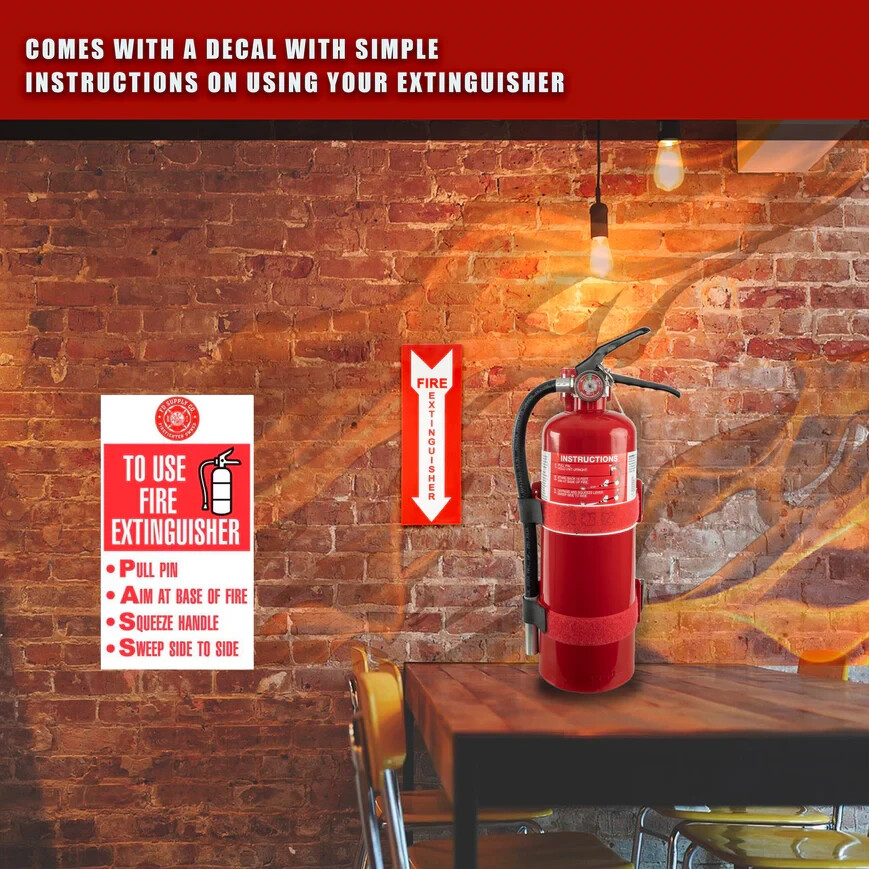 Fire Extinguisher Mounting Bracket for 2.5/5lb, Extinguishers Wall Mount Bracket