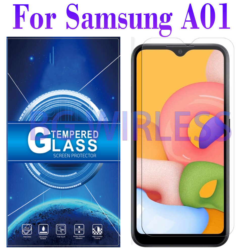 FOR  SAMSUNG  Galaxy  A01 Clear-TEMPERED GLASS  SCREEN  PROTECTOR ,Case Friendly