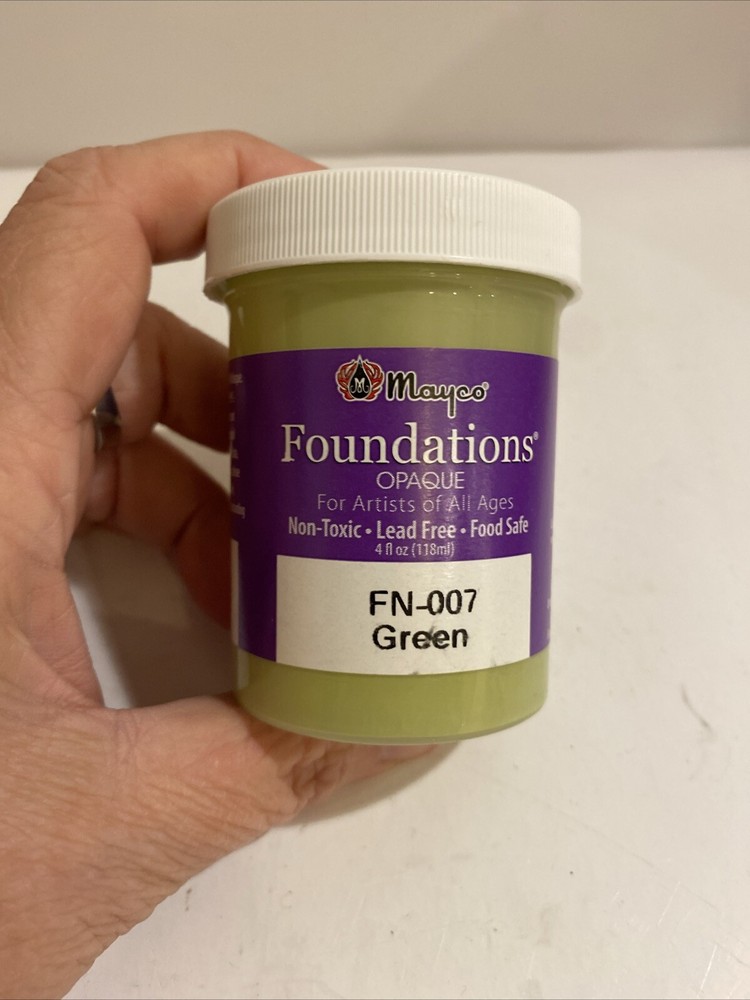 Mayco Foundations Opaque Glaze FN-007 Green 4 fl oz