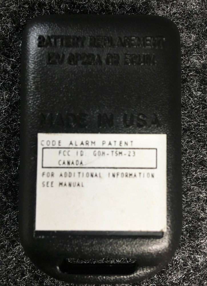 CODE ALARM GOH-TSM-23 REMOTE ORIGINAL AUTHENTIC CODE MADE IN THE USA/PARTS