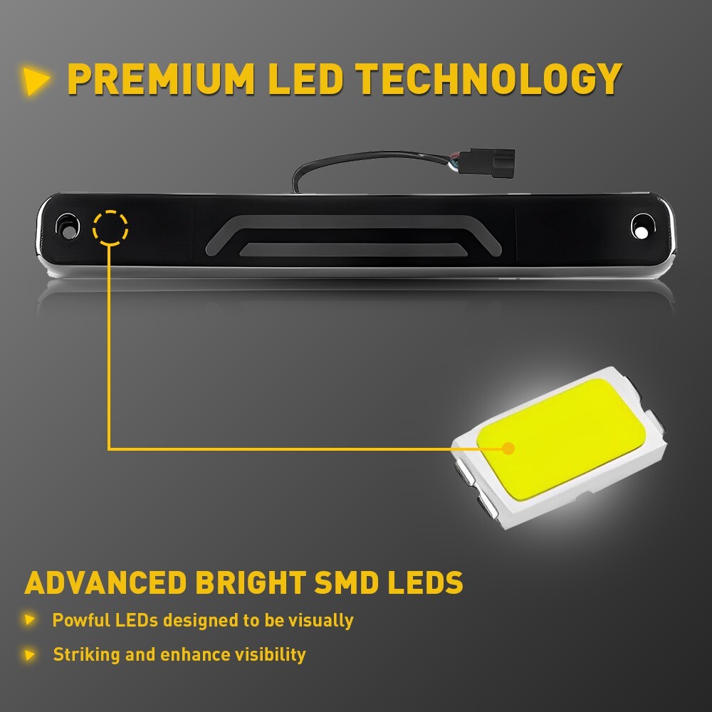 LED 3RD Brake Light For 1988-1998 Chevy GMC C/K1500 2500 Silverado Sierra Pickup