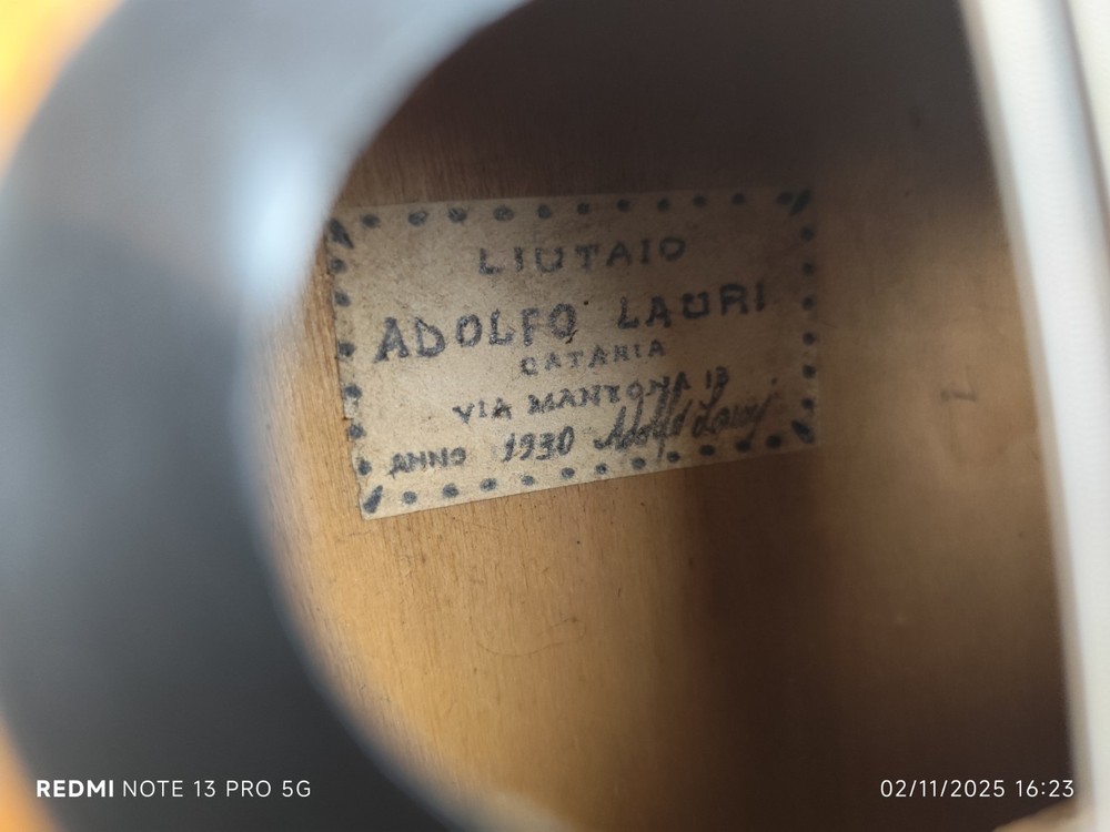 Mandolin 4/4 Adolfo Lauri 1930 Catania 曼陀林 만돌린マンドリン