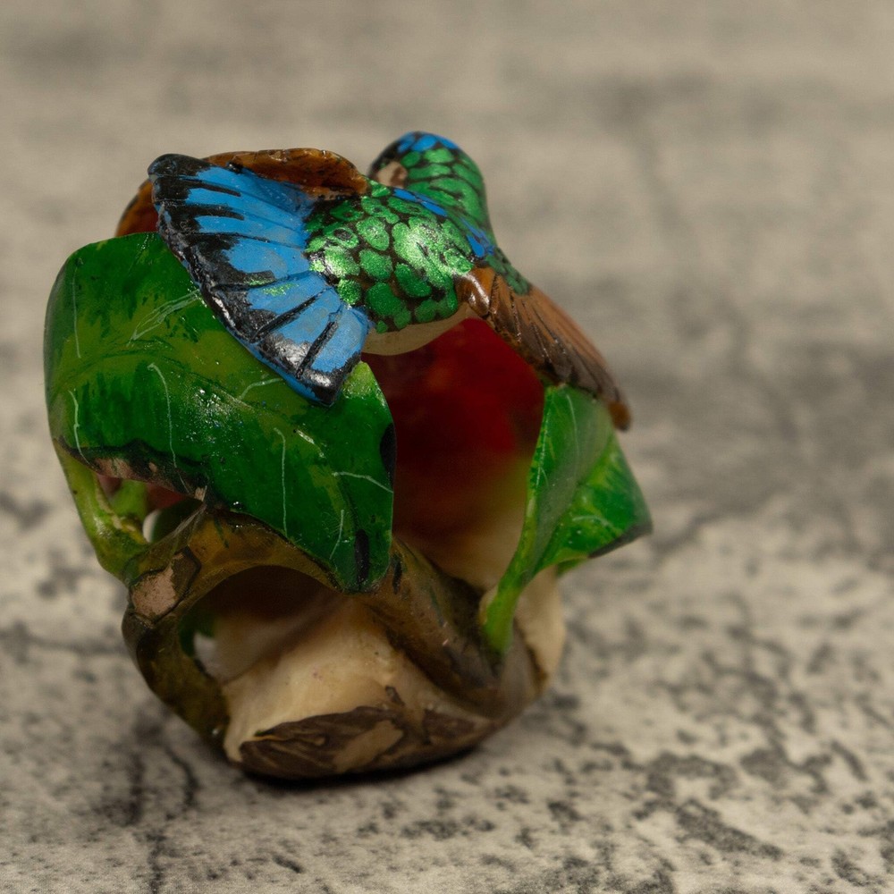 Hummingbird Tagua Carving