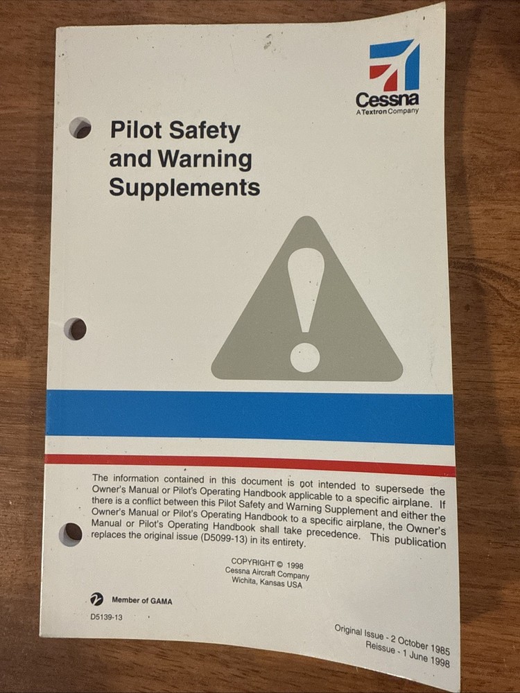 Cessna Pilot Safety And Warning Supplements