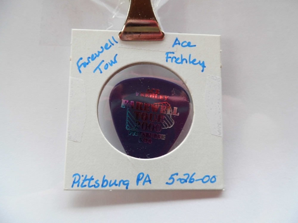 KISS ACE FREHLEY 5/26/00  GUITAR PICK~READ DESCRIPTION #5/12