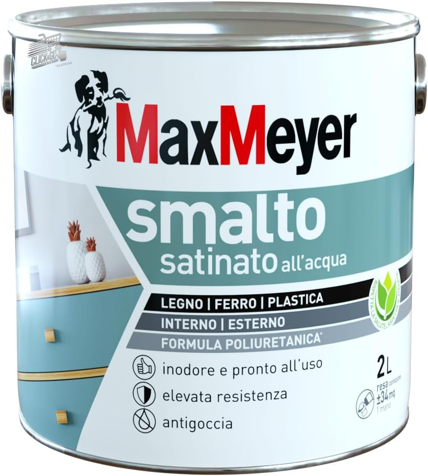 Black Satin Polyurethane Water Enamel 2L