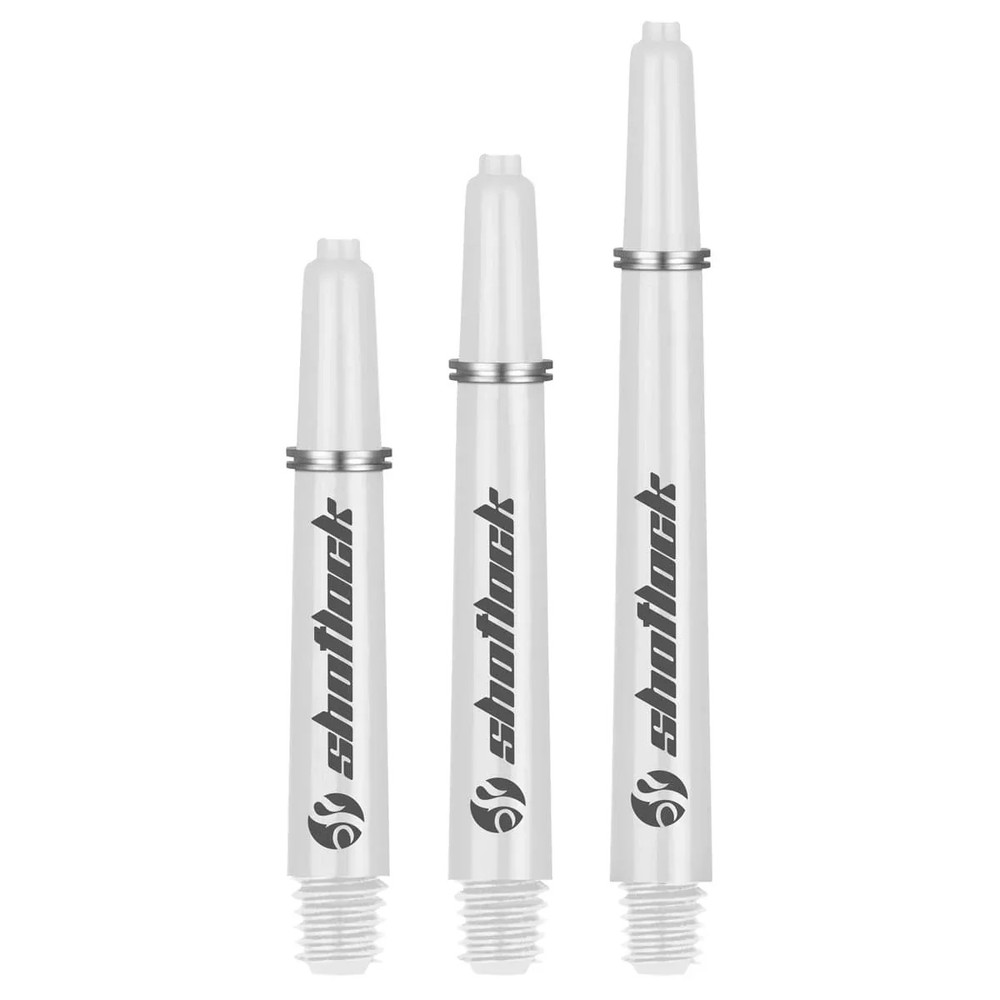 Shot Lock Dart Shafts - White - Short