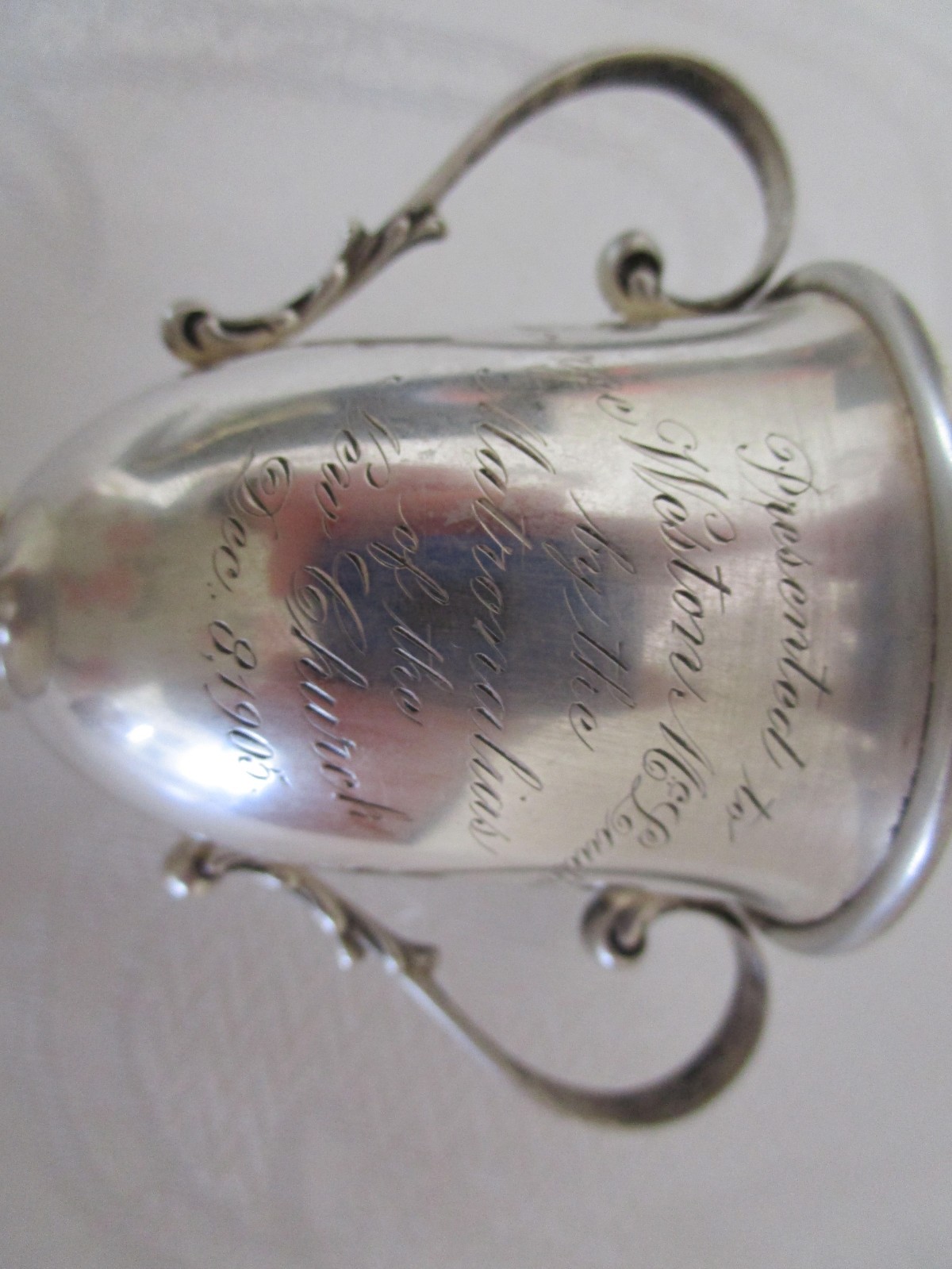 Antique Reed & Barton Sterling Silver Trophy Cup Small Urn 1905 VGC