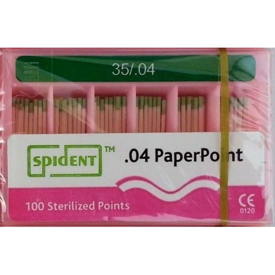 Absorbent Paper Points 0.04 0.06 Taper ISO Std Box 100 Multi Sizes