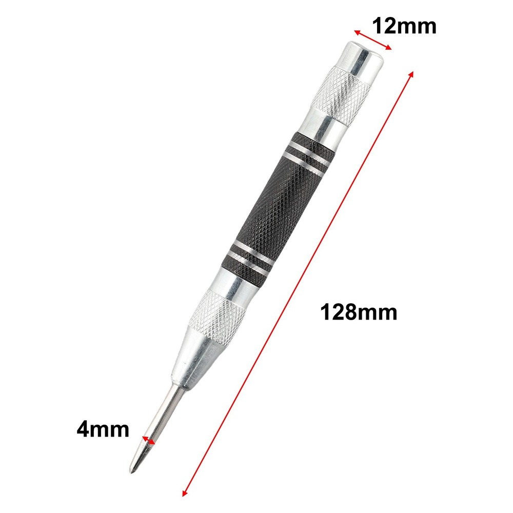 Automatic Center Punch Woodworking Punch Adjustable Locator Metal Drill Tool