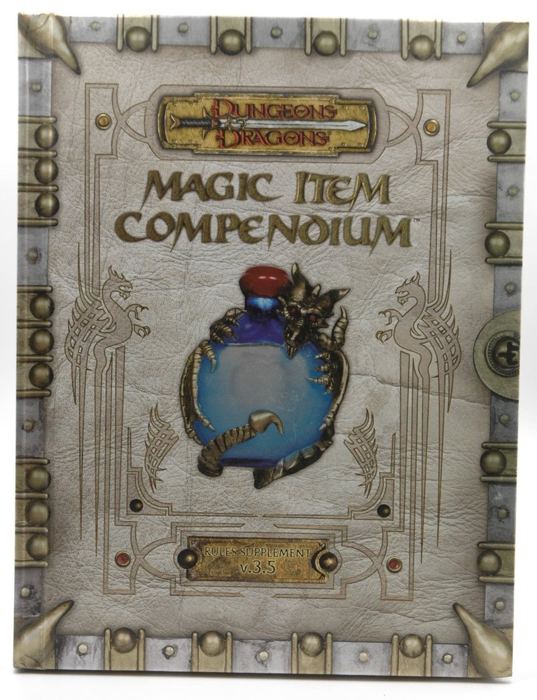 D&D 3.5 Premium Magic Item Compendium VG+ Staff WotC
